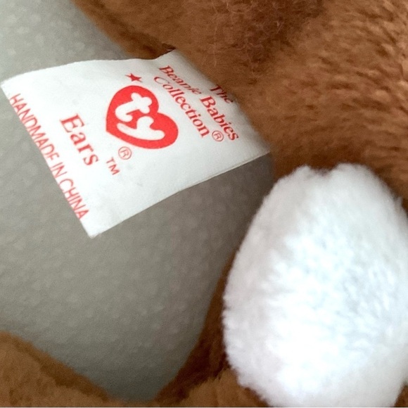1995 Ty Beanie Babies EARS the Bunny - Vintage Plush Rabbit Bunny Easter Retired - Picture 7 of 8